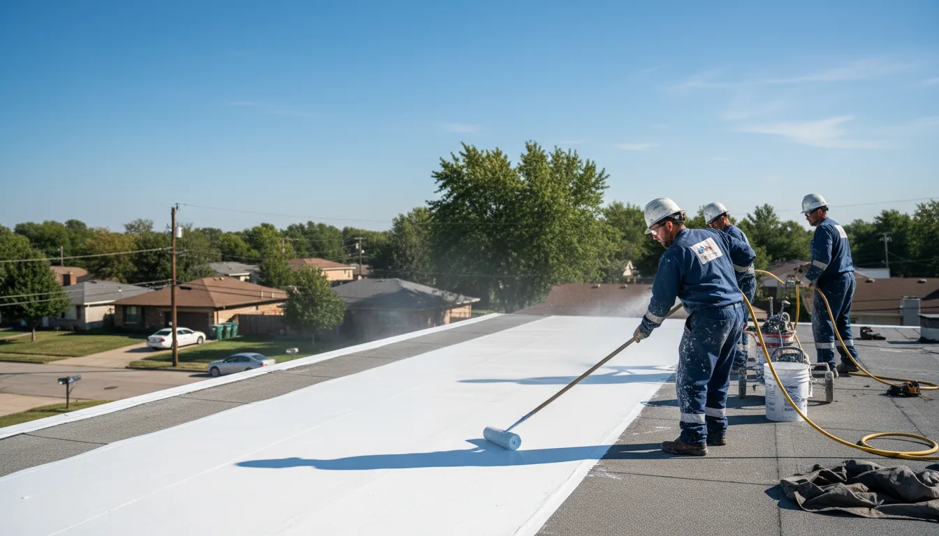 Commercial roof coating in Saint Helen, MI near me